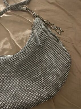 Steve Madden BKAYA Silver Crystal hobo bag. ✨